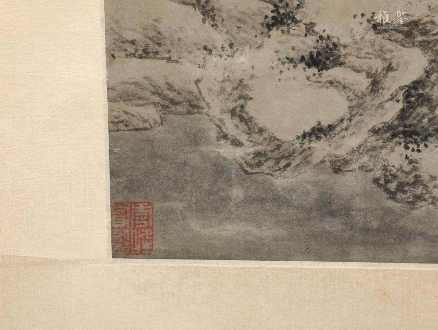 文徵明 茅屋讀書圖
