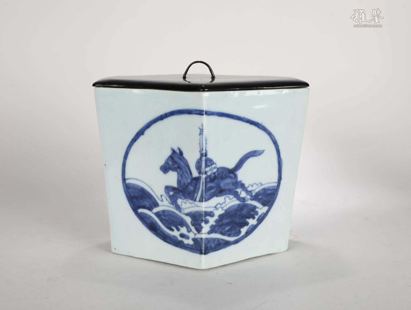 青花三羊开泰水指